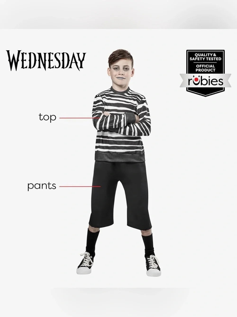 Rubies Wednesday Pugsley Addams Kids Costume -  new- never worn